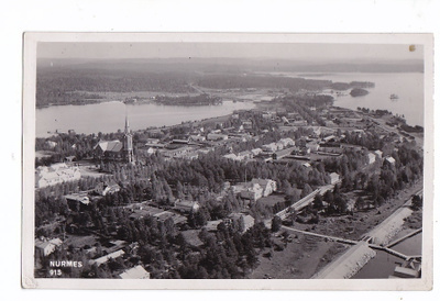 VANHA Postikortti Nurmes 1936 Karhumäki 915