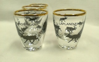 4 x Poro Lapland Suomi snapsilasi