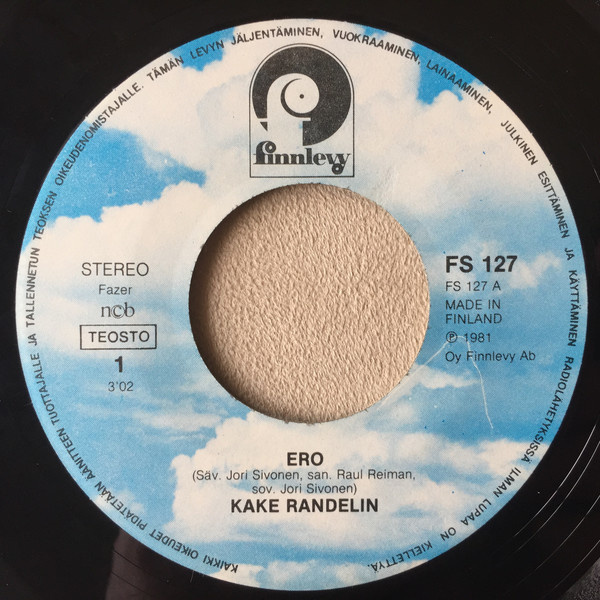 Kake Randelin : Ero -  7"