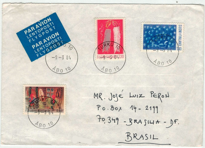 1984 lento-kirje Brasiliaan