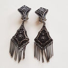 Hopeiset korvakorut klipsilukot - pikkukuva 1