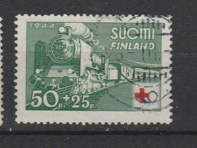 Suomi 1944, PR merkki 50p+25p,  , leimattu