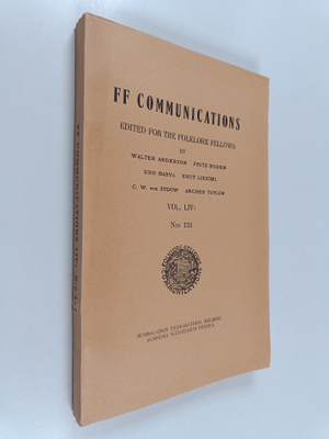 Waldemar Liungman : FF Communications Vol. LIV3, N:o 131 ...