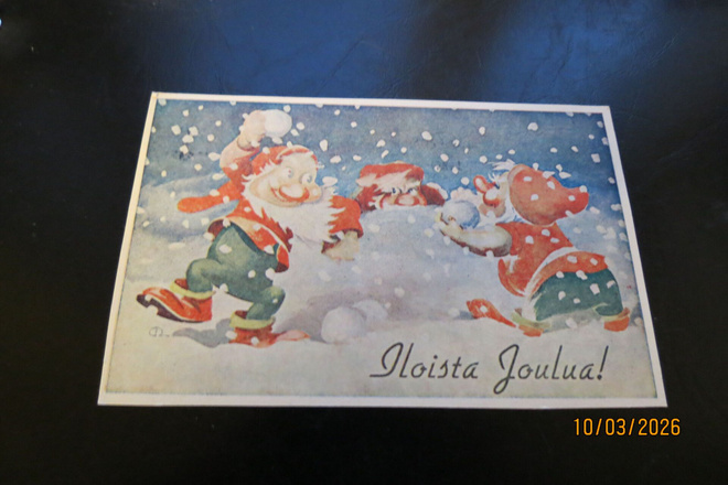 AARNE NOPSANEN 1943 KULKENUT KORTTI