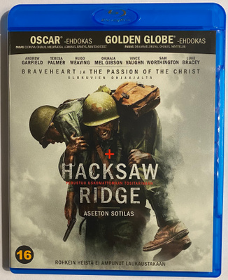 Hacksaw Ridge / Aseeton sotilas - Blu-ray