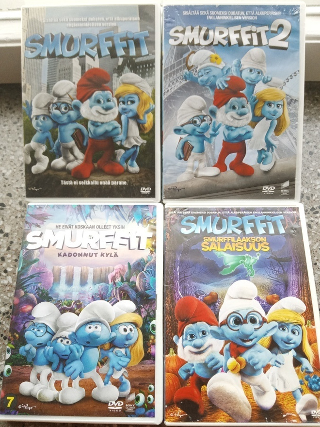 Smurffit Elokuvia Paketti