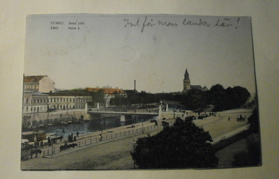 Turku, Auransilta, Höyrylaivasatamaa, väripk, p. 1910