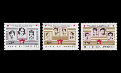 Albania 2296-8 ** Vapaustaistelijoita (1986)