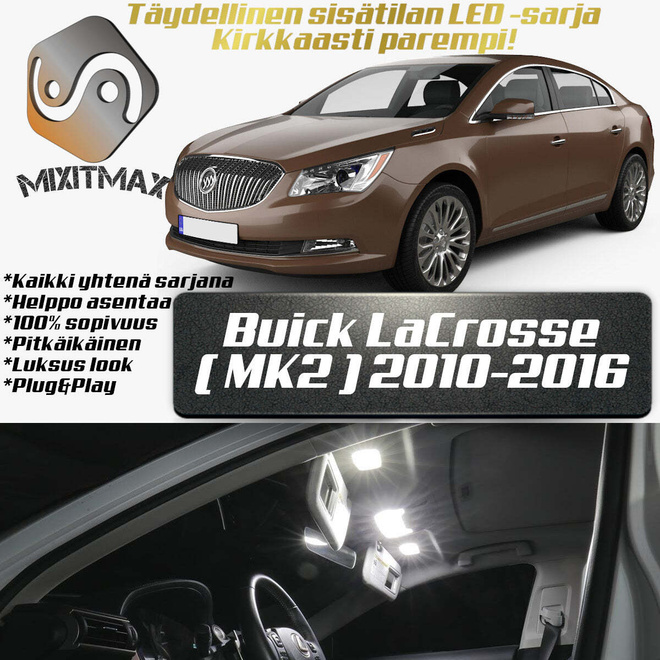 Buick LaCrosse (MK2) Sisätilan LED-sarja 20-osai