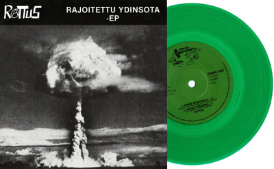 RATTUS - Rajoitettu ydinsota 7” EP 2023 repress,vihreä vinyl