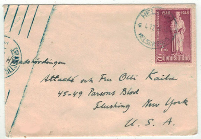 1948 Agricola 7mk painotuote USAhan