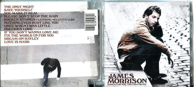 JAMES MORRISON . CD-LEVY . SONGS FOR YOU, TRUTHS FOR ME