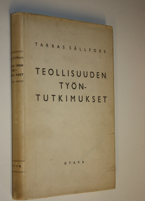 C. Tarras Sällfors : Teollisuuden työntutkimukset