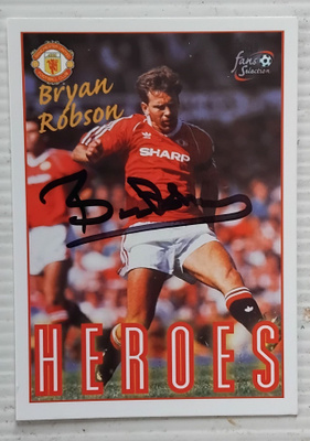 Bryan Robson ManchU signed