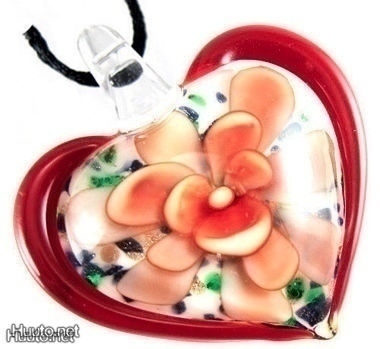 1040 .. Murano Käsityö Lampwork Taidelasi .. Kaulakoru
