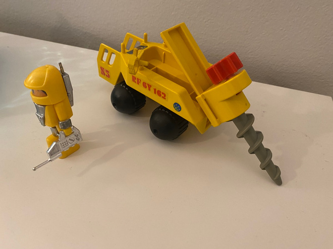 Playmobil vintage avaruuspora ja astronautti.