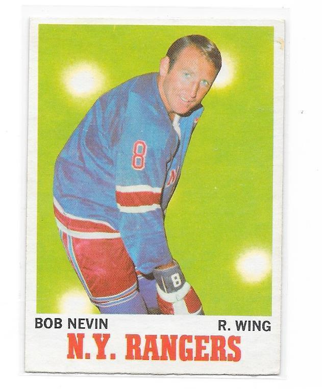 1970-71 OPC #60 Bob Nevin NEw York Rangers