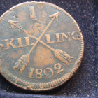 1 skilling 1802. Ruotsi-Sweden - pikkukuva 1