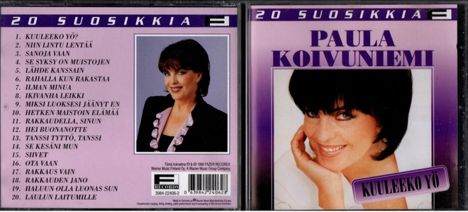 Paula Koivuniemi Kuuleeko yö cd