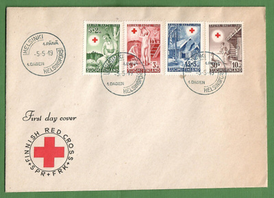 SPR FDC.1949 (Sauna sarja)Lape hinta25,00e(100)