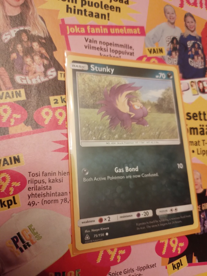 Stunky 75/156 Pokemon Ultra Prism card