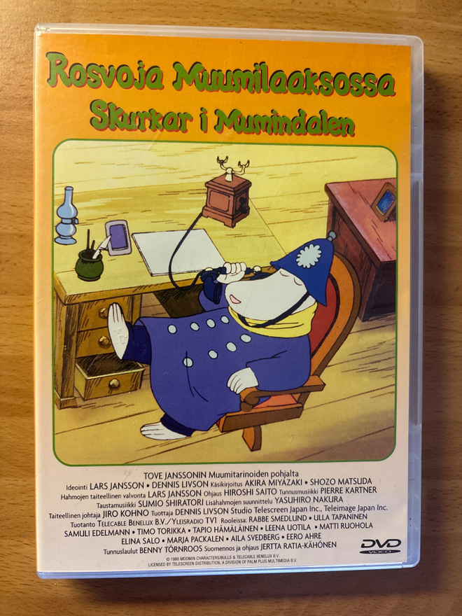 Muumi - Rosvoja Muumilaaksossa DVD YLE 1990