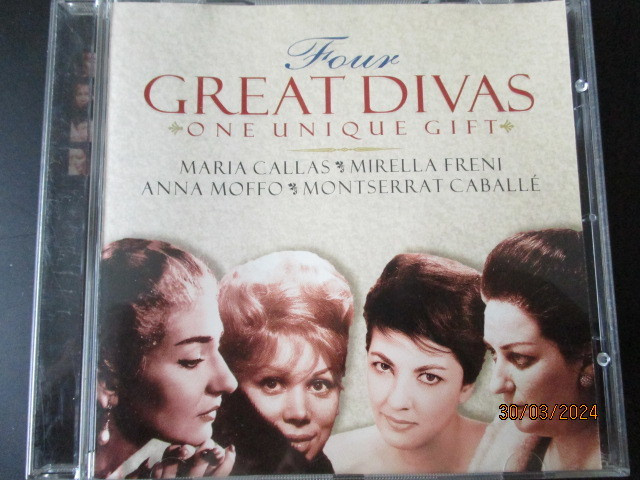 FOUR GREAT DIVAS (CD) CALLAS - FRENI - MOFFO - CABALLE