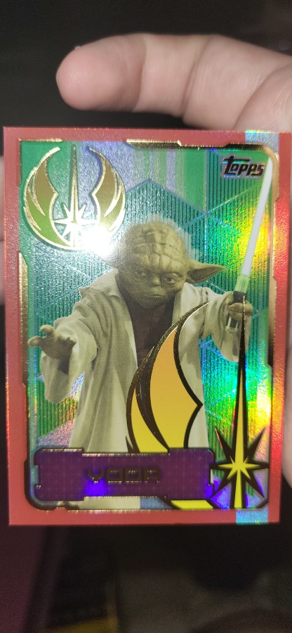 Yoda #201 Topps star wars holo kortti