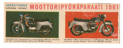 Moottoripyöräparaati TRIUMPH 3TA & TRIUMP TI00A