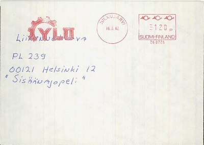 1982 frankkeerausleima "YLÖ" kirje
