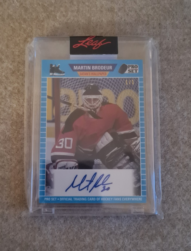 2020-21 Pro Set 1989 Autographs #A89-MB1 Martin Brodeur 1/1