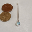 ISO Kotimainen Design Hopea riipus sinisellä kivillä KI 925 - pikkukuva 2