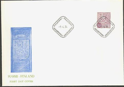 1974 50p leijona FDC
