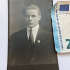 VANHA CDV Valokuva Nuori Mies Kiva Merkki 1920-l - pikkukuva 1