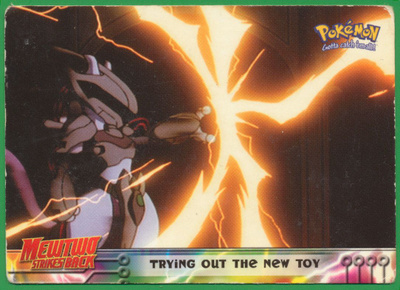 Pokémon 1999 Topps Trying Out the New Toy