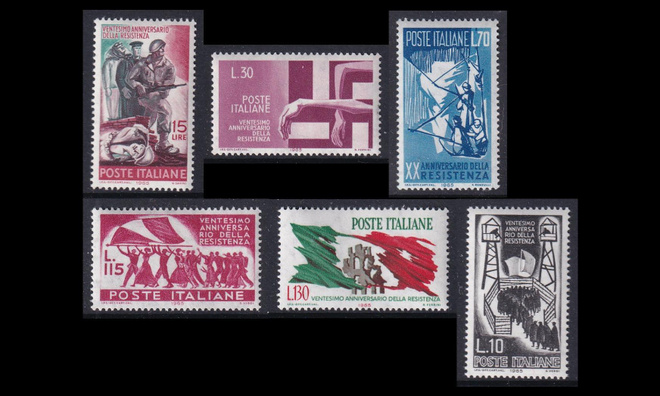 Italia 1174-9 ** Vastarinnan 20. vuosipäivä (1965)