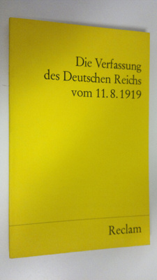Hermann Mosler : Die Verfassung des Deutschen Reichs vom ...