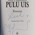 Heli Laaksonen : Pulu uis : runoja (signeerattu, tekijän ... - pikkukuva 3