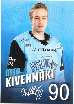 2022-23 Pelicans TeamIssue #90 Otto Kivenmäki ex Ässät
