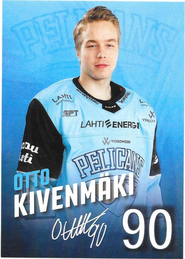 2022-23 Pelicans TeamIssue #90 Otto Kivenmäki ex Ässät