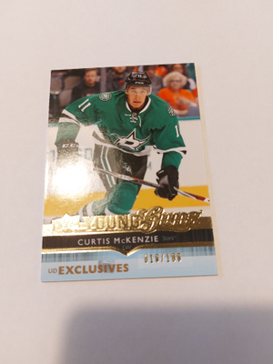 2014-15 Upper Deck Exclusives #482 Curtis McKenzie YG /100