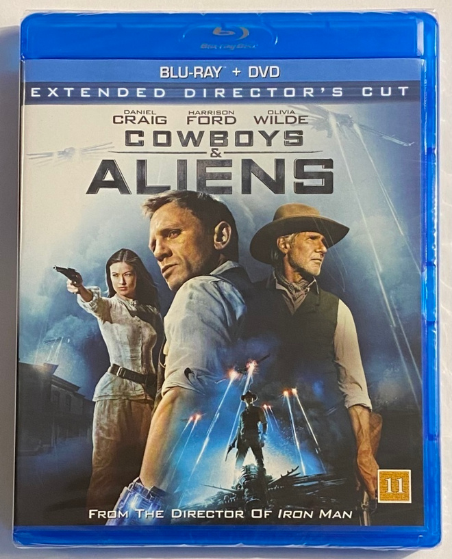 Cowboys & Aliens - Blu-ray + DVD, ( uusi, kelmussa )
