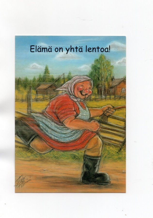 °°ELÄMÄ ON YHTÄ LENTOA!°° -KORTTI /Hörölä