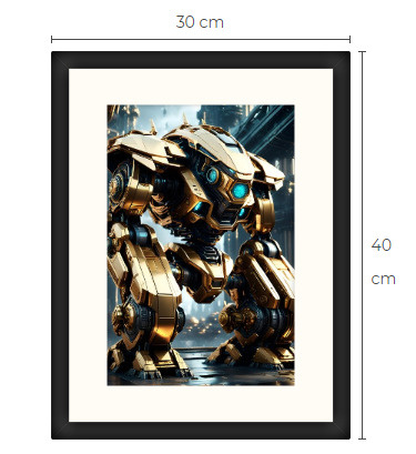 Uusi uniikki Sci-Fi Science Fiction print 30 cm x 40 cm