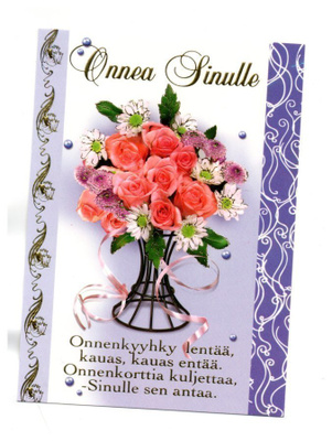 °°ONNEA SINULLE....°°KORTTI /(Papron) Käyttämätön