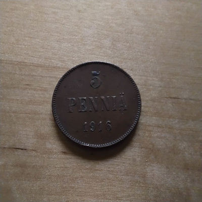 5 penniä 1916