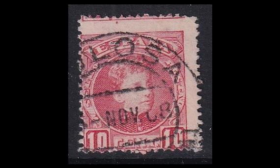 Espanja 208 o Alfonso XIII 10 C siirtymä (1901)