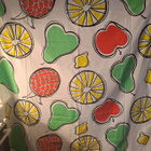 Värikäs isokuvioinen sisustuskangas 150x165cm x 2 - pikkukuva 1