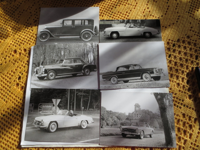 5 kpl Mercedes - Benz postikortteja