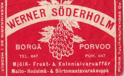 Borgå - Porvoo, Werner Söderholm  b509